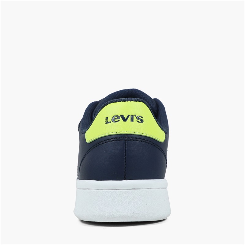 Levi's Boys Bell JR Trainers Navy/Lime