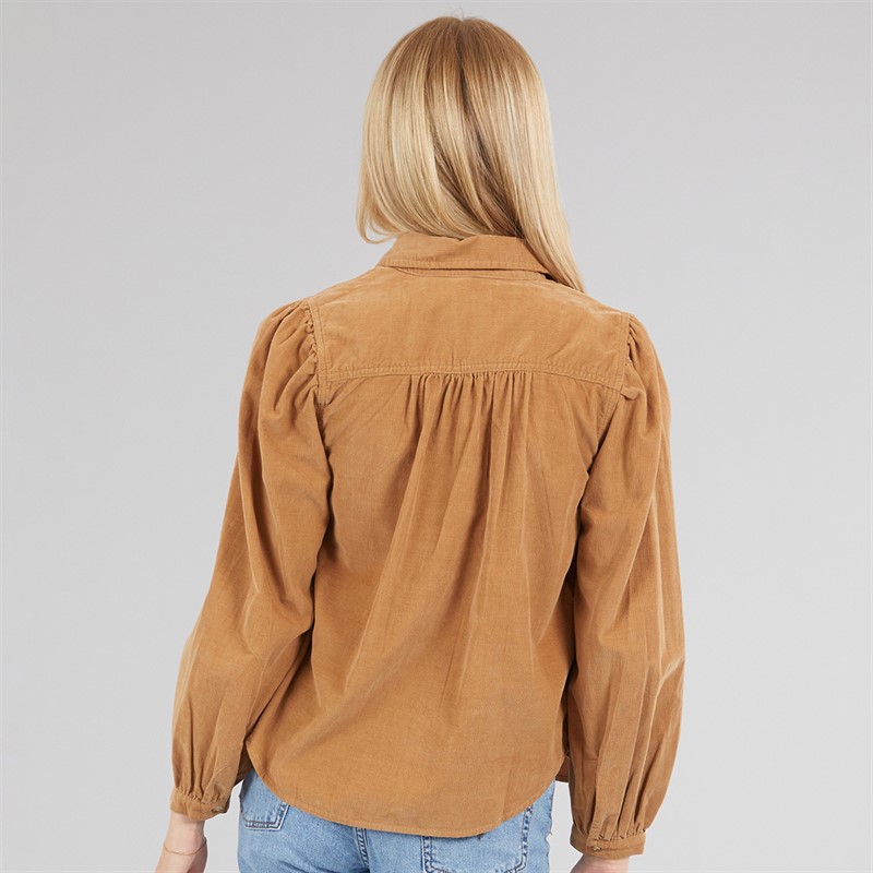 Levi's Womens Journey Cord Shirt Tobacco Brown