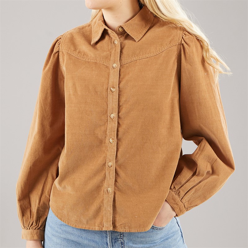 Levi's Womens Journey Cord Shirt Tobacco Brown