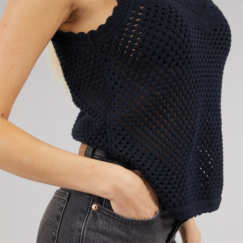 Levi's Womens Adrienne Crochet Tank Anthracite Night