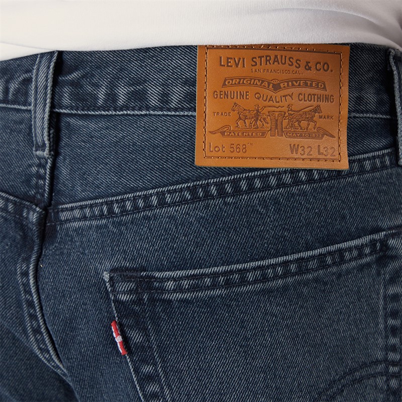 Levi's Mens 568 Loose Straight Fit Jeans The Midnight Blues Show