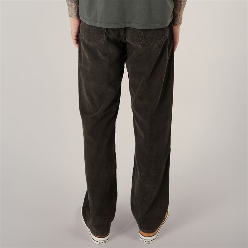 Levi's Mens 568 Loose Straight Fit Corduroy Jeans Black Olive