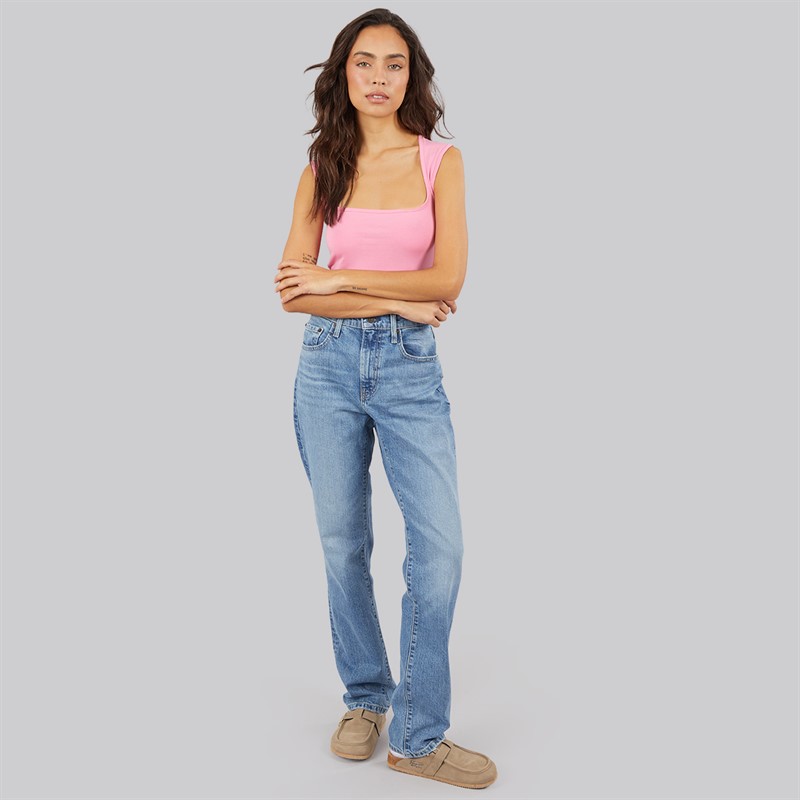Levi's Womens 724 High Rise Straight Fit Jeans Kick Start