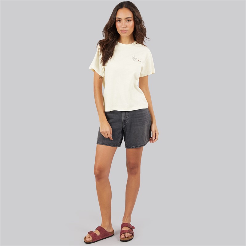 Levi's Womens Graphic Classic T-Shirt Love In Levi S Egret