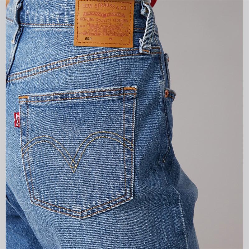 Levi's Womens 501 Straight Fit Jeans Erin Cant Wait Stretch