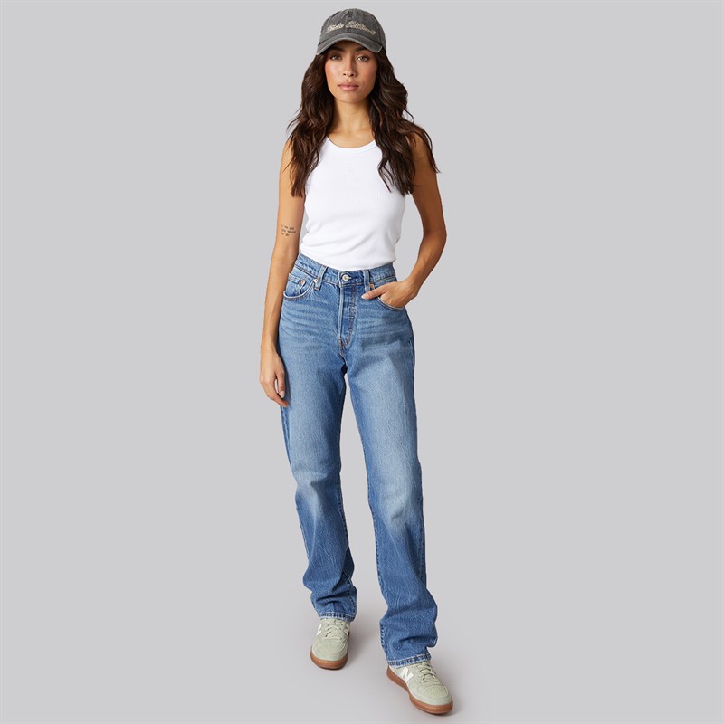 Levi's Womens 501 Straight Fit Jeans Erin Cant Wait Stretch