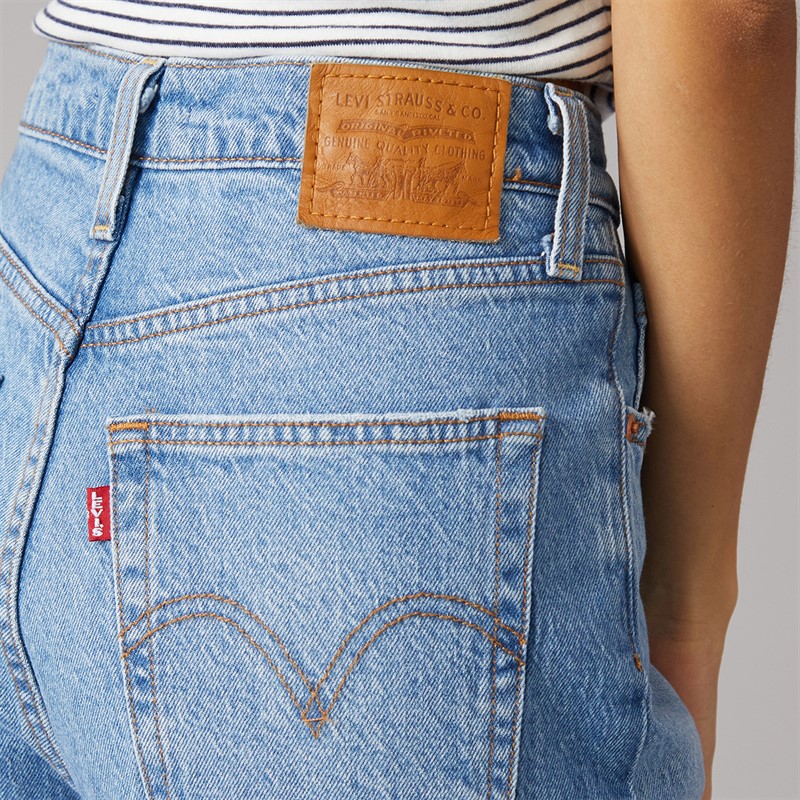 Levi's Womens Ribcage Straight Leg Jeans Dance Around