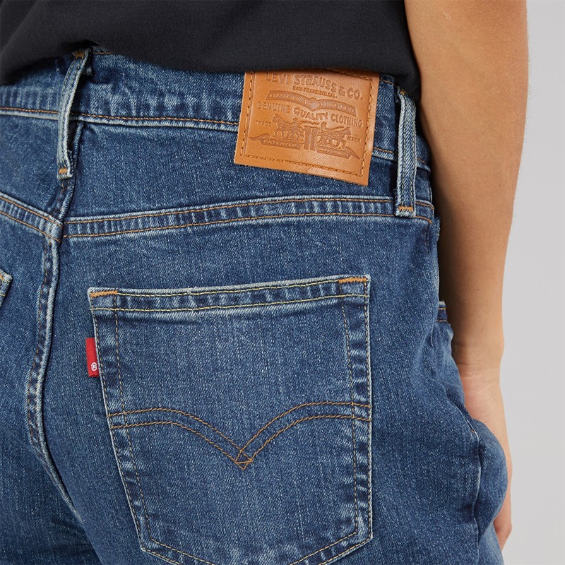 Levi's Womens 724 High Rise Straight Fit Jeans Ankle Time