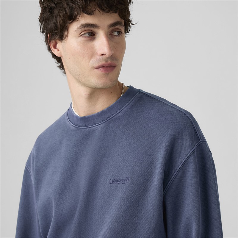 Levi's Herre Authentic Crew Sweatshirt Sargasso Sea Garment Dye