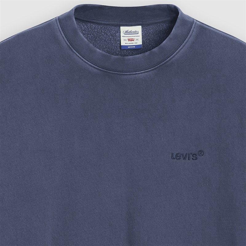 Levi's Herre Authentic Crew Sweatshirt Sargasso Sea Garment Dye