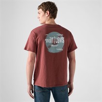 Levi's Herre T-shirt med afslappet pasform Levis Records 1 Crushed Berry