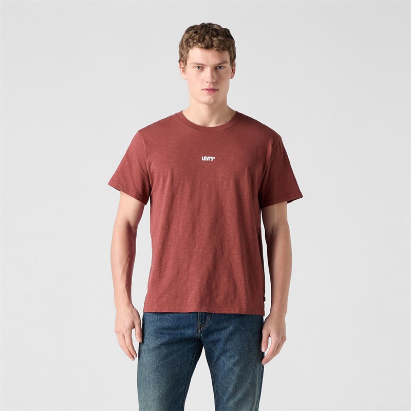 Levi's Herre T-shirt med afslappet pasform Levis Records 1 Crushed Berry