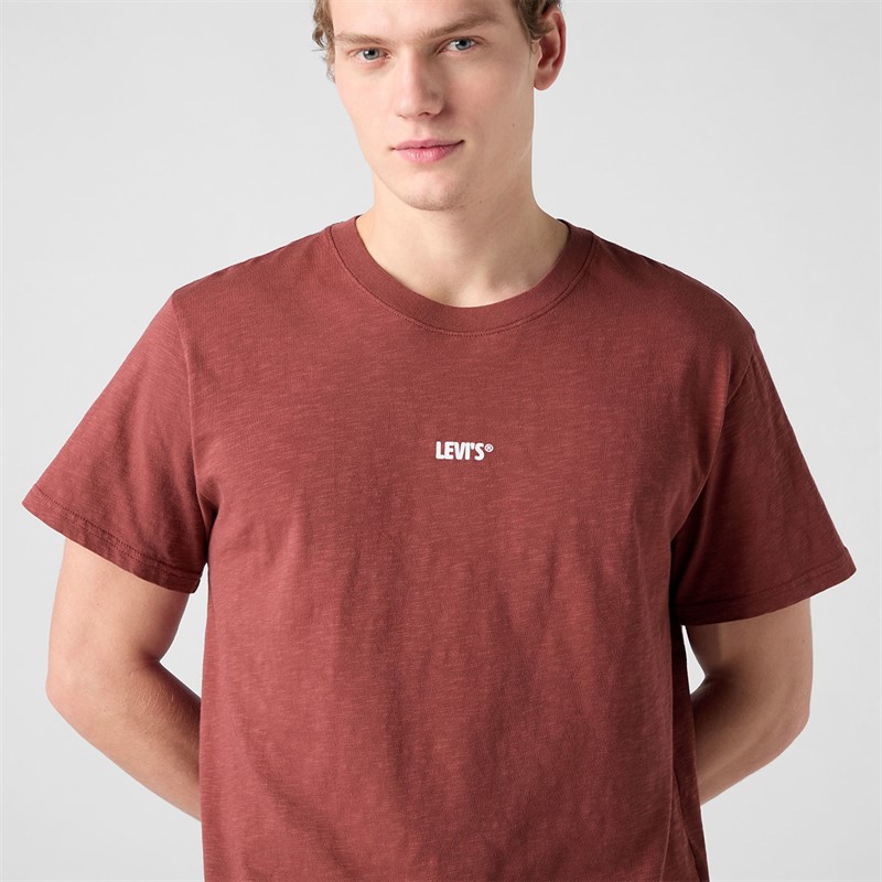 Levi's Herre T-shirt med afslappet pasform Levis Records 1 Crushed Berry