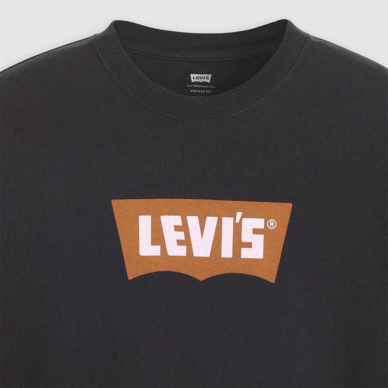 Levi's Herre Vintage Fit Grafisk T-shirt Vintage Pecan Batwing Caviar
