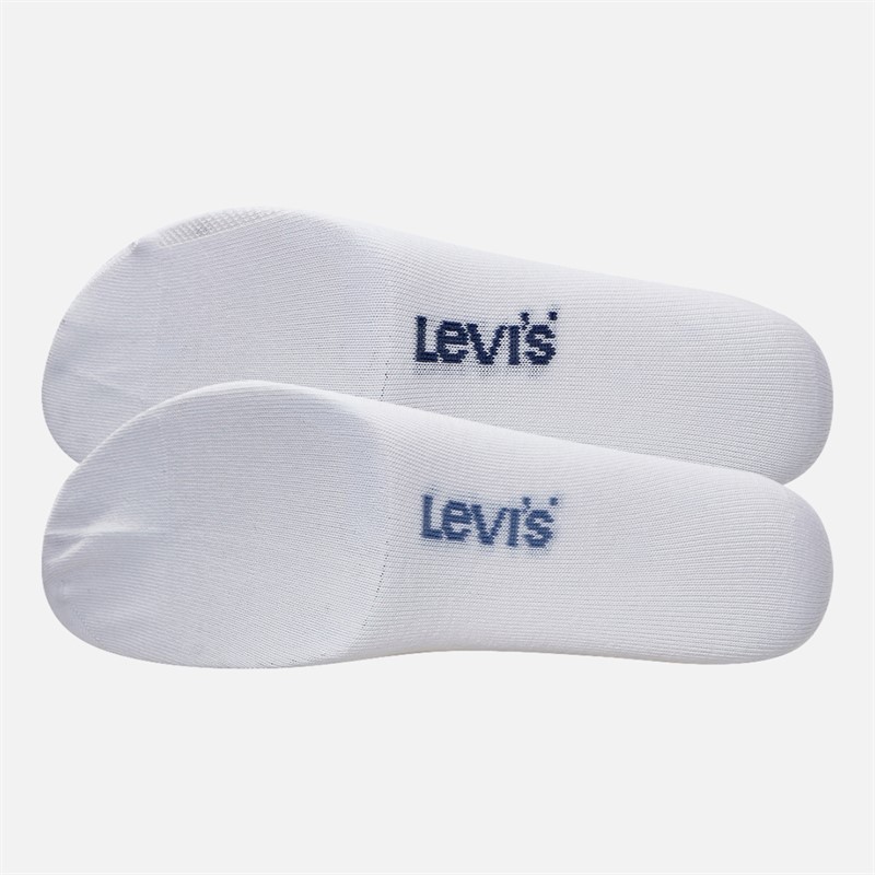 Levi's Mens Levis Short Cut Stripe Two Pack Ankle Socks Blue/White