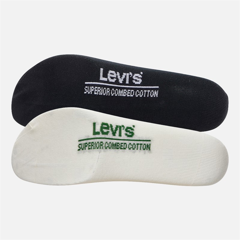Levi's Mens Levis Low Cut Four Pack Trainer Socks Black/White