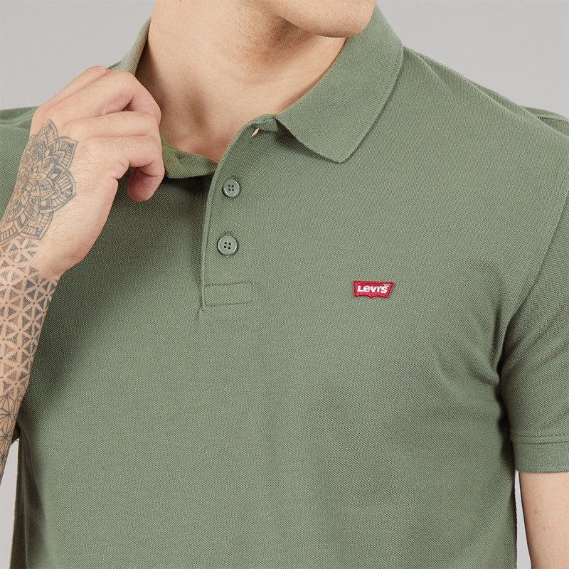 Levi's Mens Housemark Polo Shirt Mulled Basil