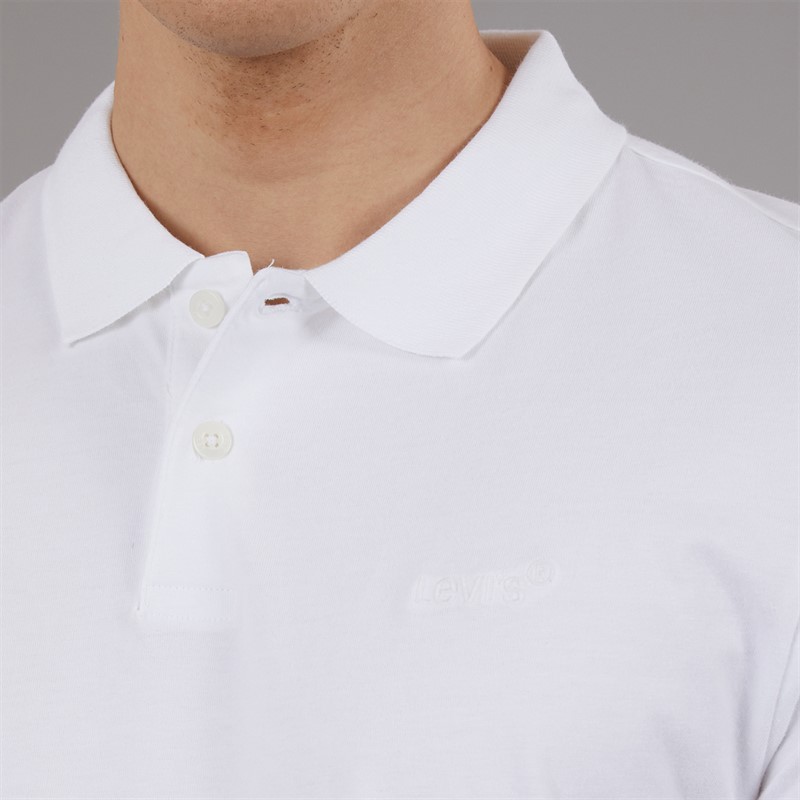 Levi's Mens Authentic Polo Shirt Bright White
