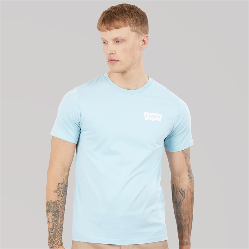 Levi's Mens Graphic Crew Neck T-Shirt Niagara Mist