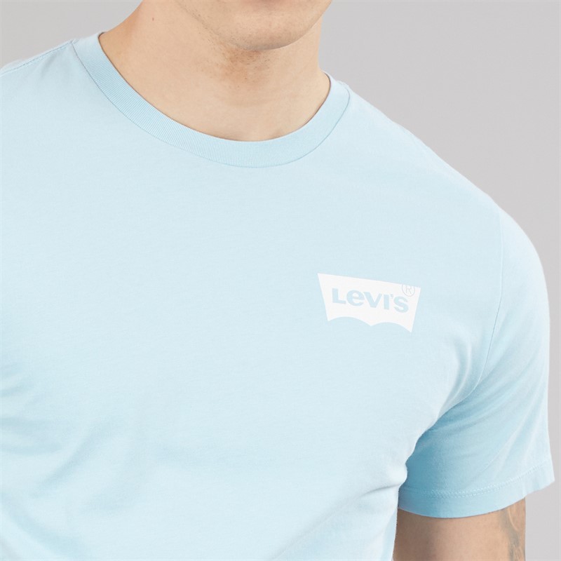 Levi's Mens Graphic Crew Neck T-Shirt Niagara Mist