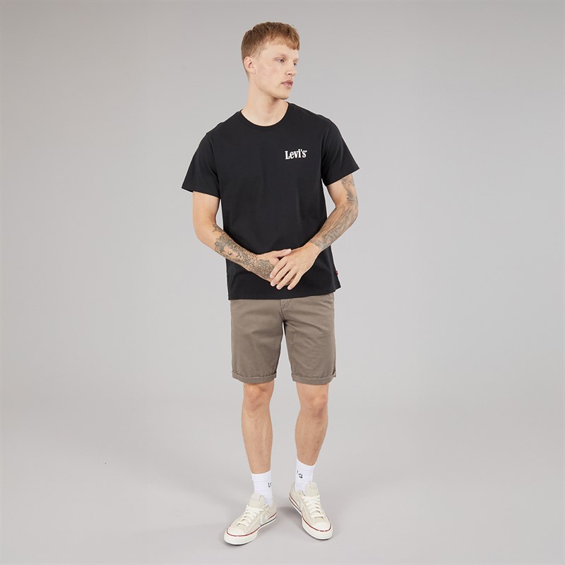 Levi's Mens Relaxed Fit T-Shirt Glizzn N The Sun Jet Black