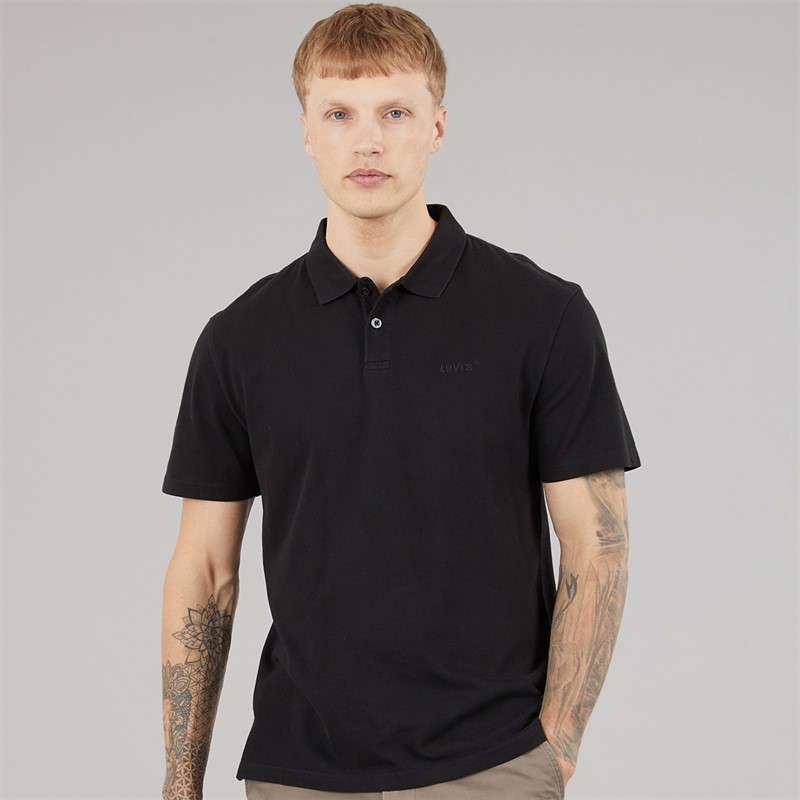 Levi's Mens Authentic Polo Shirt Caviar