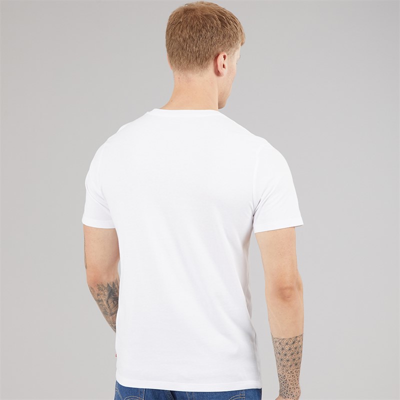 Levi's Mens Housemark Graphic T-Shirt Fill White