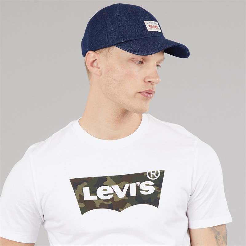 Levi's Mens Housemark Graphic T-Shirt Fill White