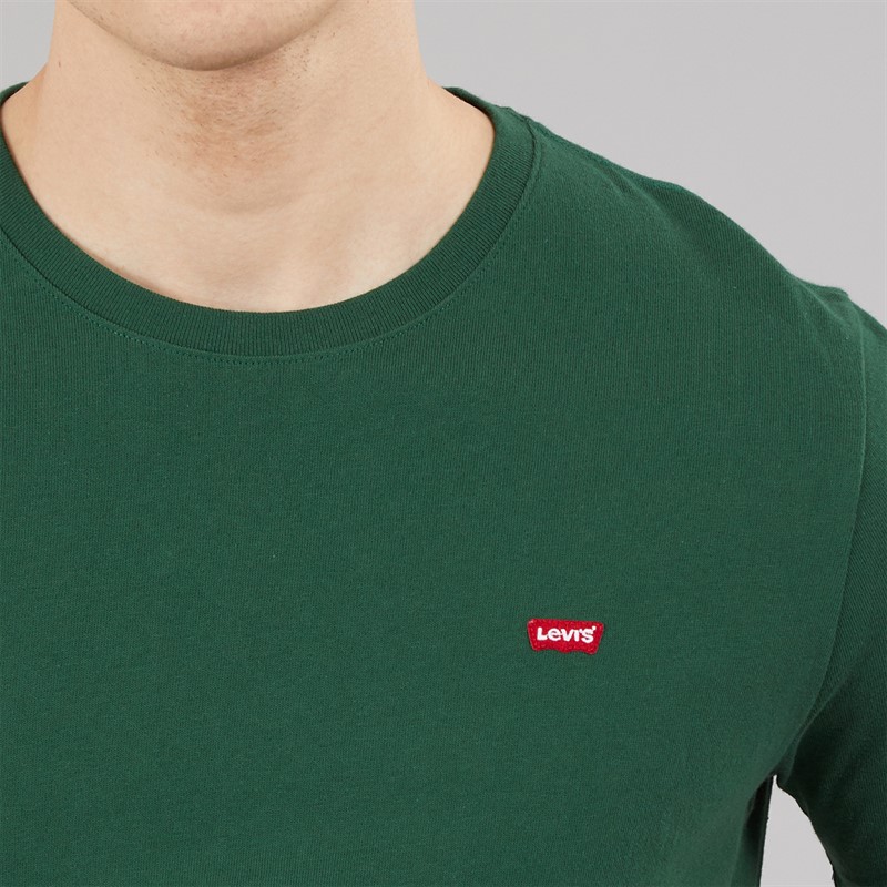 Levi's Mens Original Housemark T-Shirt Dark Green