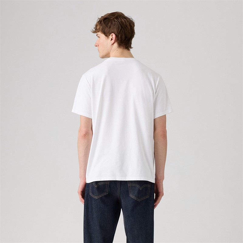 Levi's Mens Relaxed Fit T-Shirt White Plus