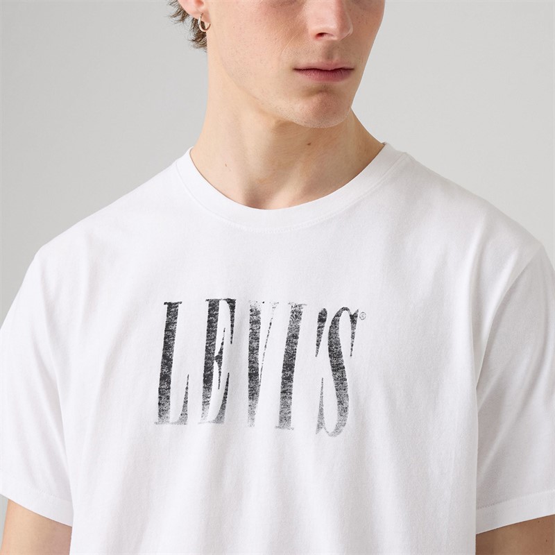 Levi's Mens Relaxed Fit T-Shirt White Plus