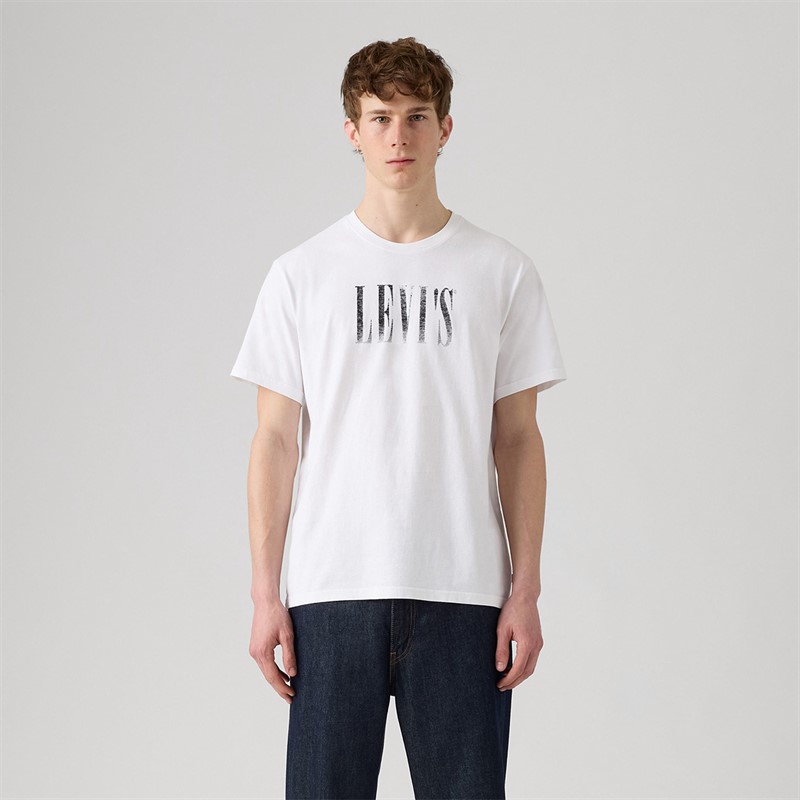 Levi's Mens Relaxed Fit T-Shirt White Plus