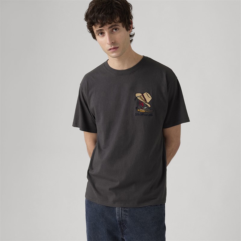 Levi's Mens Vintage Fit Graphic T-Shirt Horseshoe Bison Phantom