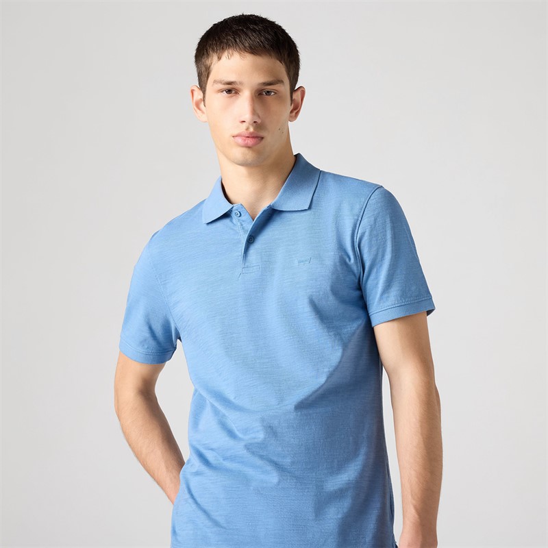 Levi's Mens Slim Housemark Polo Shirt Quiet Harbor