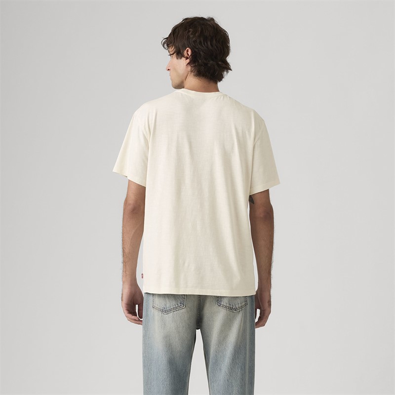 Levi's Mens Relaxed Fit T-Shirt Egret