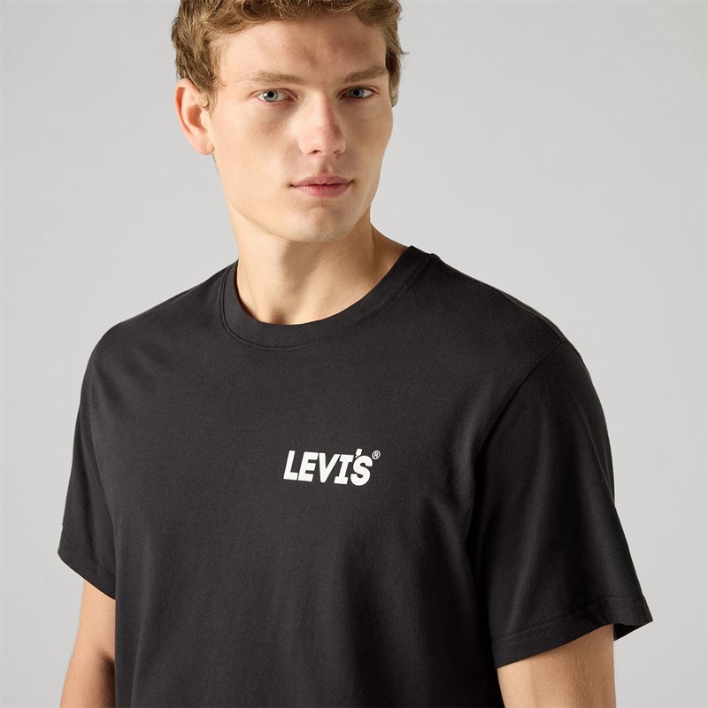 Levi's Mens Relaxed Fit T-Shirt Caviar