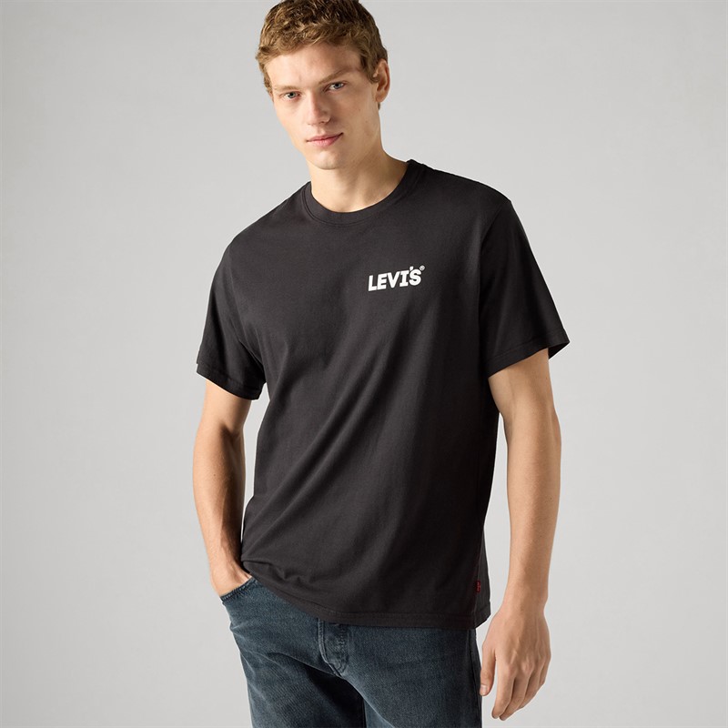 Levi's Mens Relaxed Fit T-Shirt Caviar