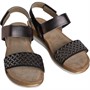 Lotus Womens Amalfi Sandals Black