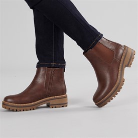 Lotus Womens Lottie Chelsea Boots Brown