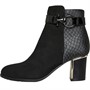 Lotus Womens Petula Heeled Ankle Boots Black