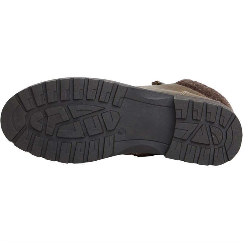 Lotus Womens Emmeline Zip Ankle Boots Taupe