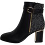 Lotus Womens Monica Heeled Ankle Boots Black