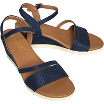 Lotus Womens Haven Wedges Navy