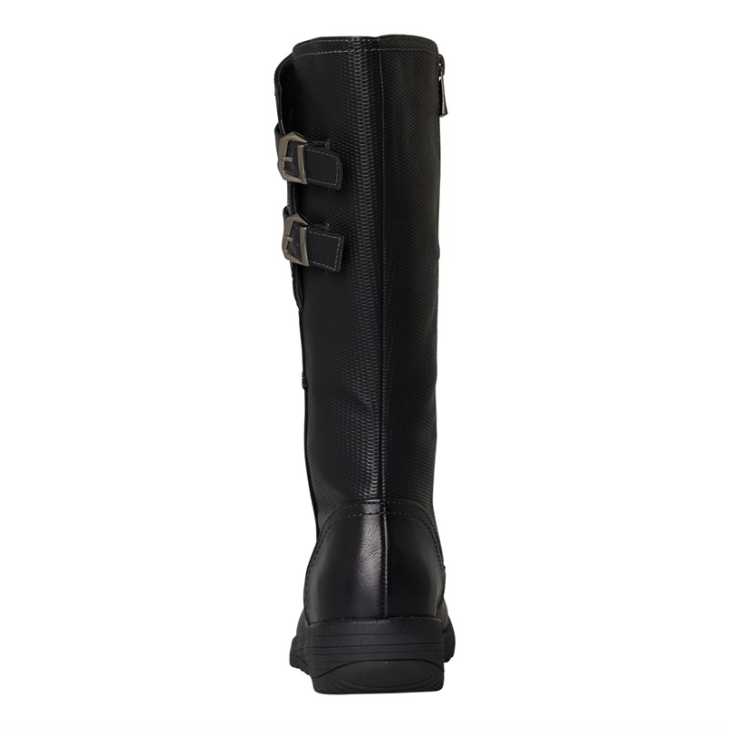 Lotus Womens Avoriaz Knee High Wedge Boots Black