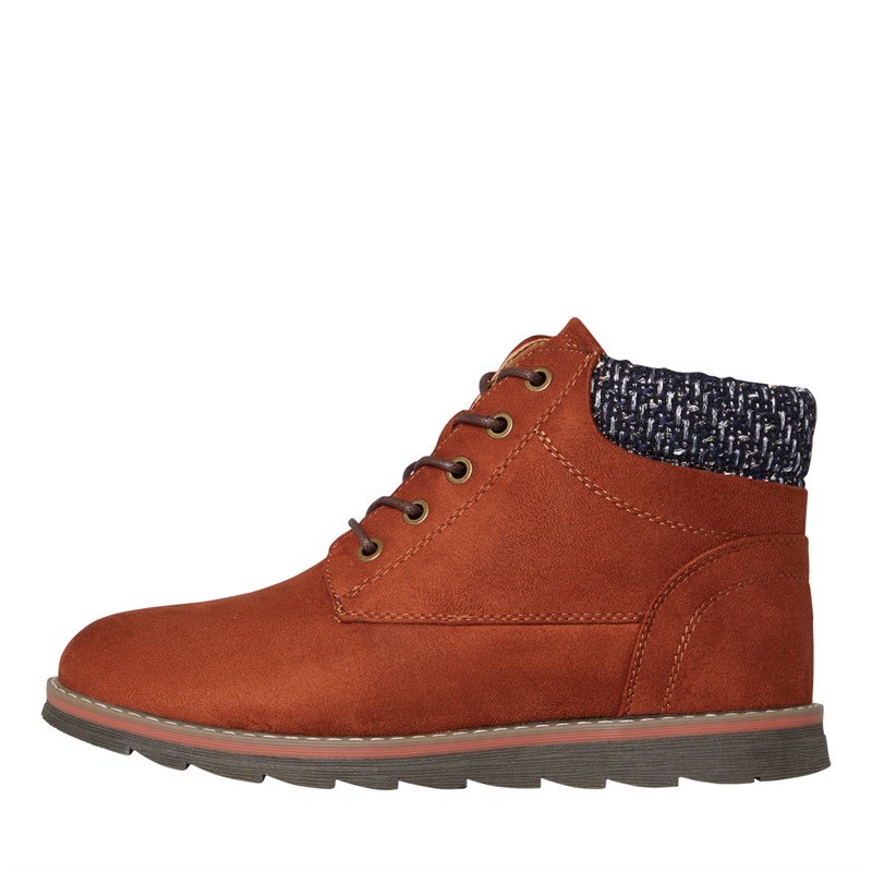 Lotus Womens Drew Ankle Boots Cognac