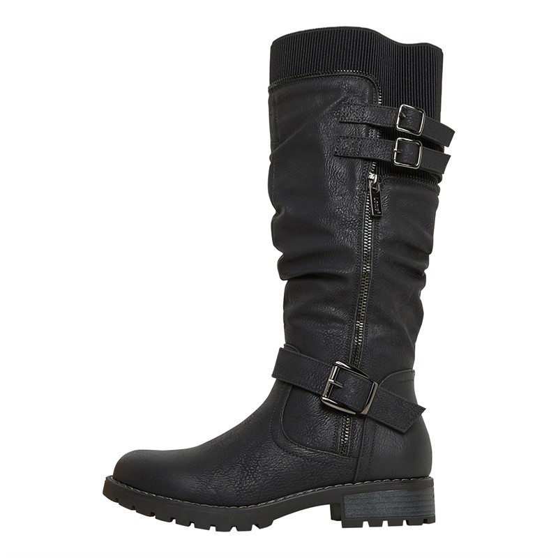 Lotus Womens Jennifer Knee High Boots Black