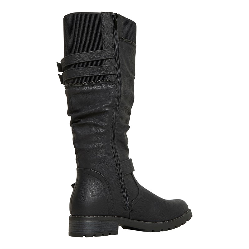 Lotus Womens Jennifer Knee High Boots Black