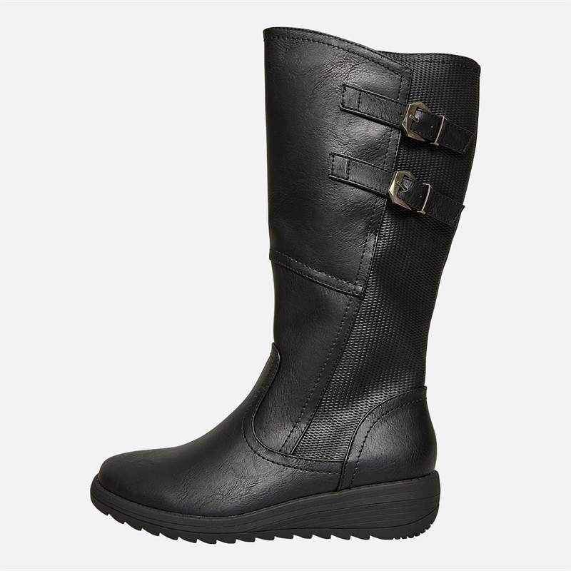 Lotus Womens Tignes Knee High Boots Black