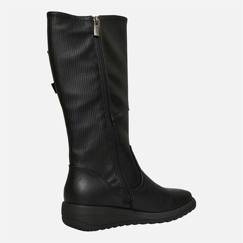 Lotus Womens Tignes Knee High Boots Black