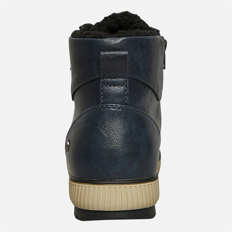 Lotus Womens Bellatrix Side Zip Hi Top Trainers Navy